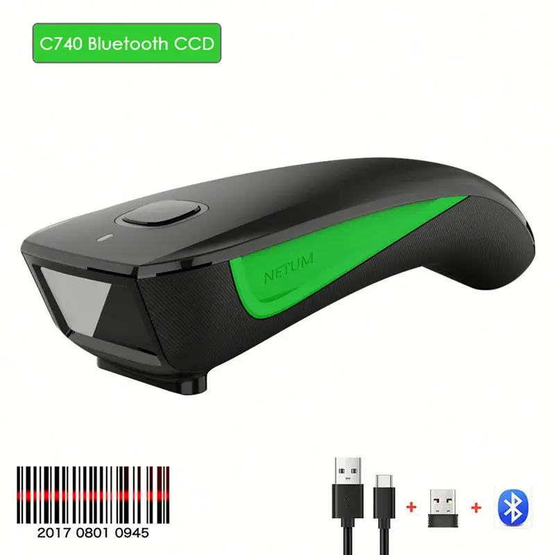 Netum C750 C740 C830 мобильный платеж Qr считыватель штрих-кодов беспроводной сканер 2D с синим