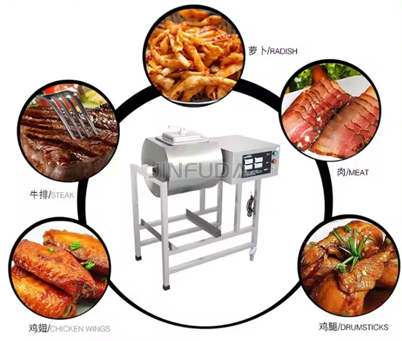 Hot Popular Stainless Steel Vacuum Tumbler Marinators Meat Processing Machinery Marinated Machines