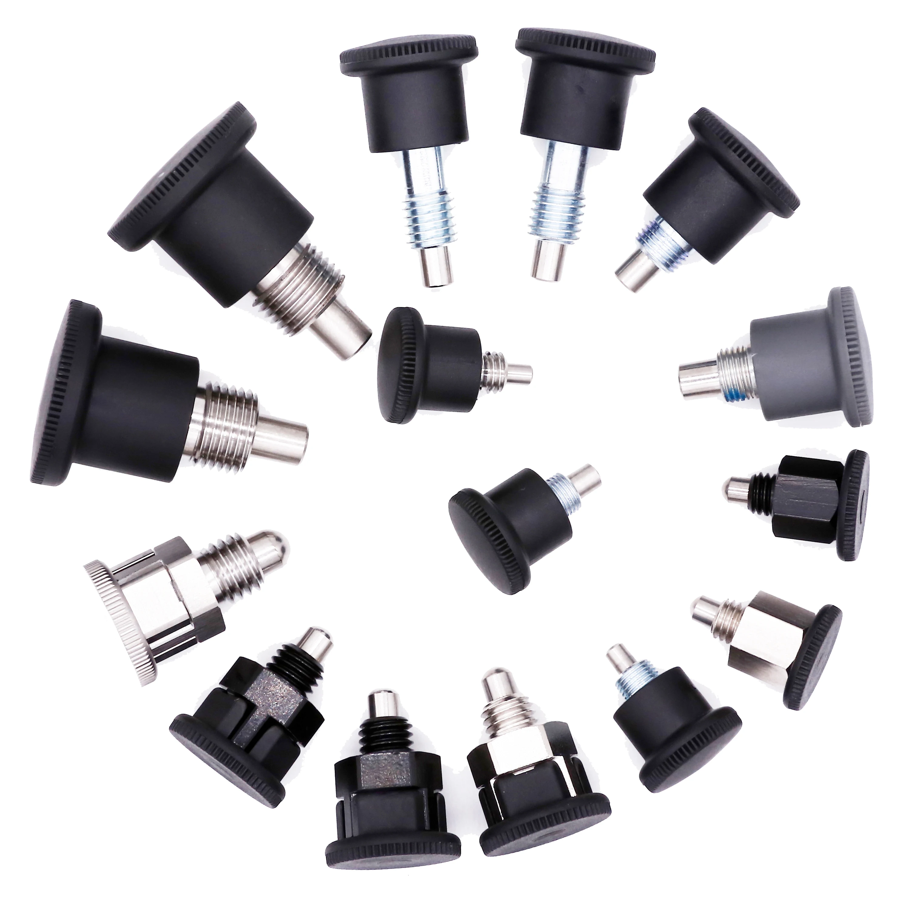 Dongguan Hardware Custom CNC Lathe spring loaded locking and retractable Index Plunger pin For Mechanical Equipment