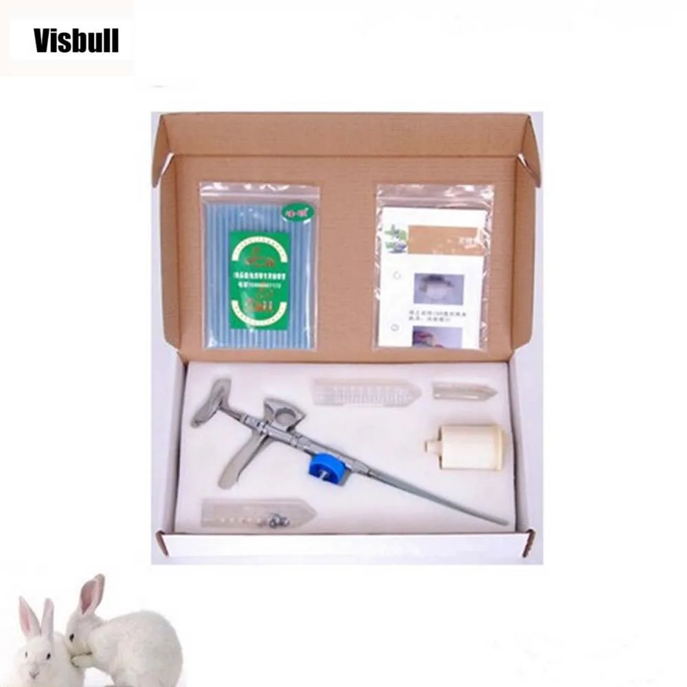 Rabbit Artificial Insemination Gun Veterinary Artificial Insemination Equipment Rabbit AI Gun Semen Injection Gun for Rabbits