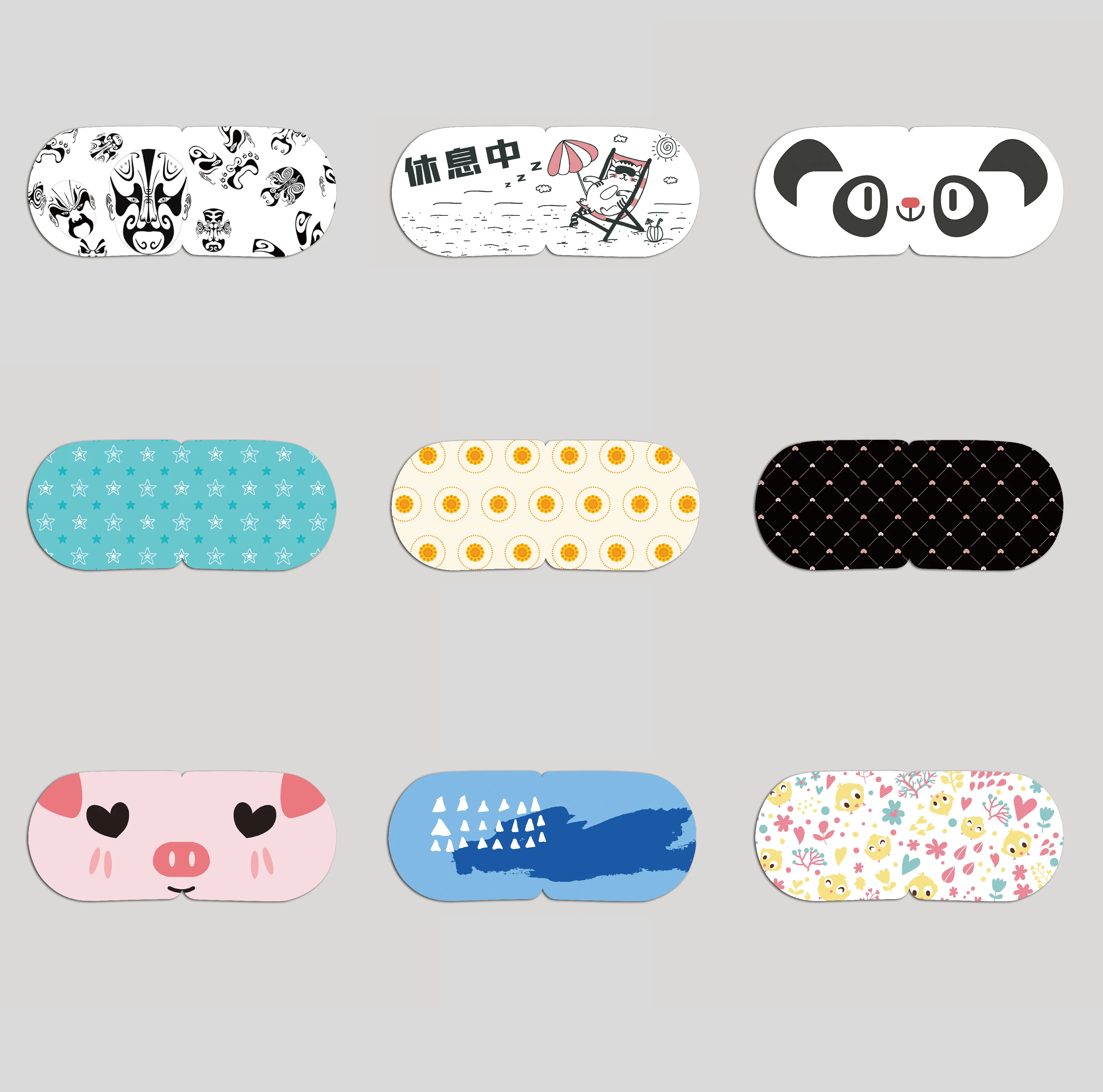 CE ISO Disposable Hot Compress Self Heating Warm Eye Patch Kids Children Cute Sleep Steam Eye Cover Mask For Students Dry Eyes
