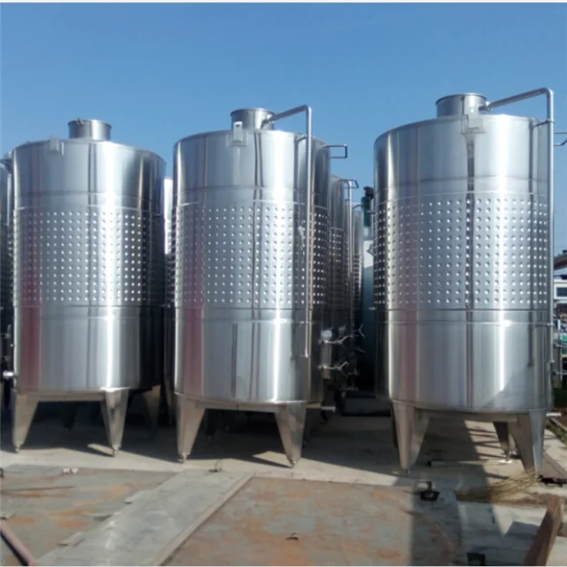 jacketed stainless steel wine Fermenting Equipment for vinyard brewer winery