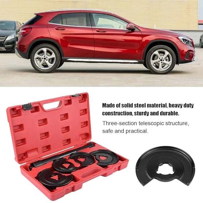 5pcs Coil Spring Compressor Telescopic Repair Tool Kit For Mercedes Springs Tensioner W201 W203 W124 W126