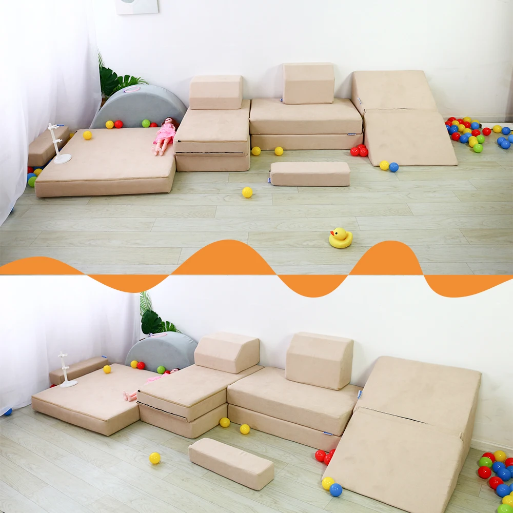 DIY Soft High Density Compress Foam Kids Sofa Modular Sectional Pool Ball Pit Kids Play Sofa for Playing Sitting