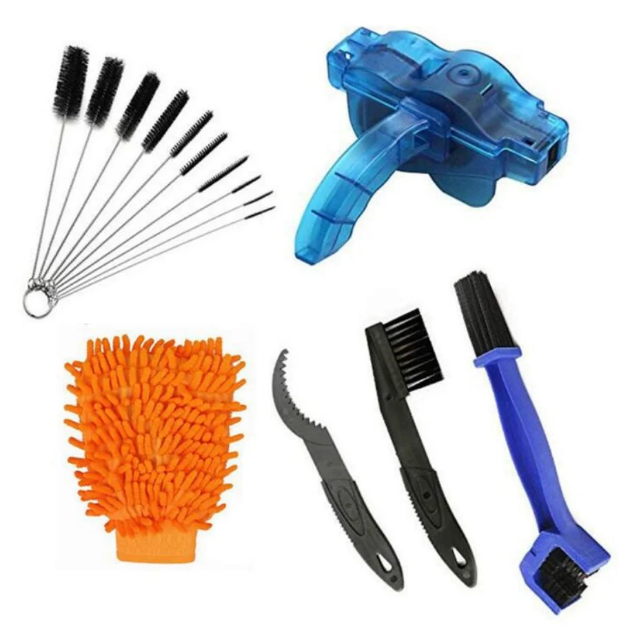 Bicycle Cleaner Bike Scrubber Wash Clean Tool Mountain Road Bike Chain Crank Tire Sprocket Cycling Cleaning Kit