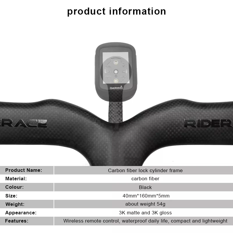 Bicycle Computer Stopwatch Full Carbon Fiber Cycling For Garmin Cateye Bryton Gopro Road Bike Speedometer Mount Light Holder