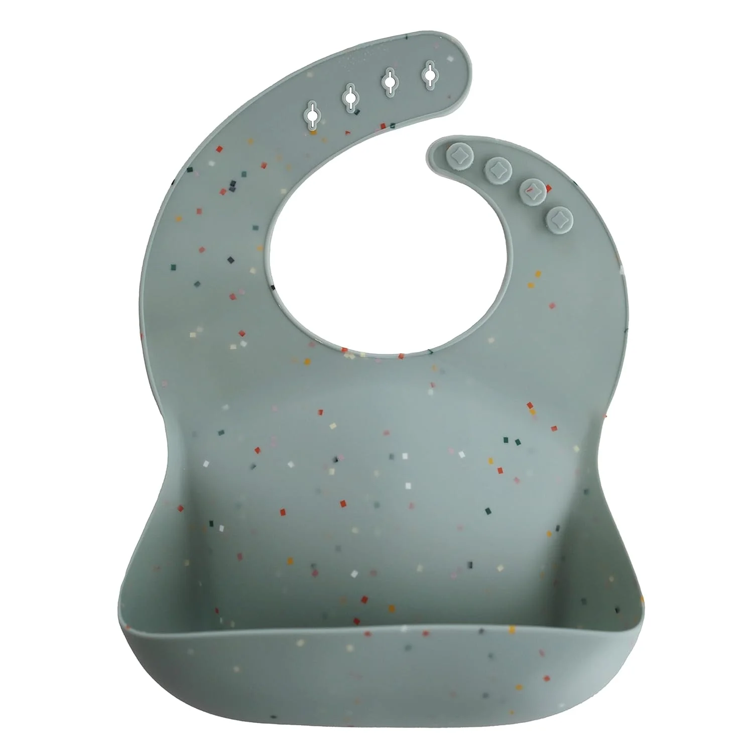 New 100% BPA Free Food Grade customized Waterproof Silicone Baby Bib Baby Accessories Kids Dining 16 colors