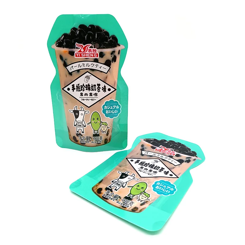
Custom Konjac Snack Shaped Bag Flexible Packaging Bags Stand Up Pouches 