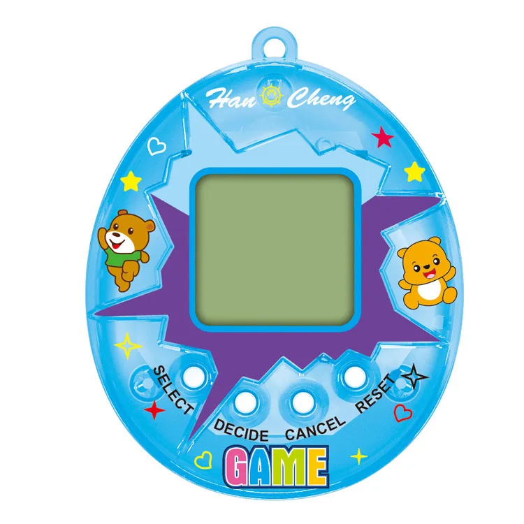 Electronic Pets Nostalgic Electronic Pet Game Toy Tamagotchiuni Animal Egg Keychain Giga Virtual Digital Pets