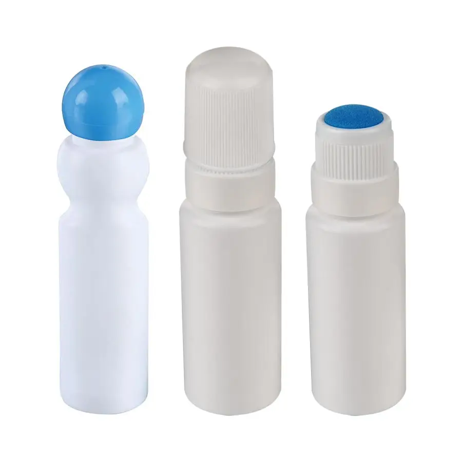 White Plastic Sponge Applicator  Bottles with Simple Cap
