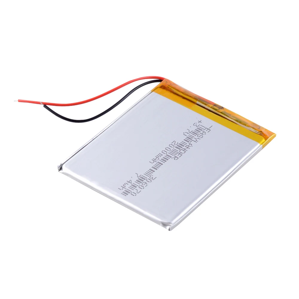 
306070 3.7V 2000mah Rechargeable li Polymer Battery For PSP PDA GPS DVR E-Book Tablet PC Power Bank Wexler Book E6005 356070 