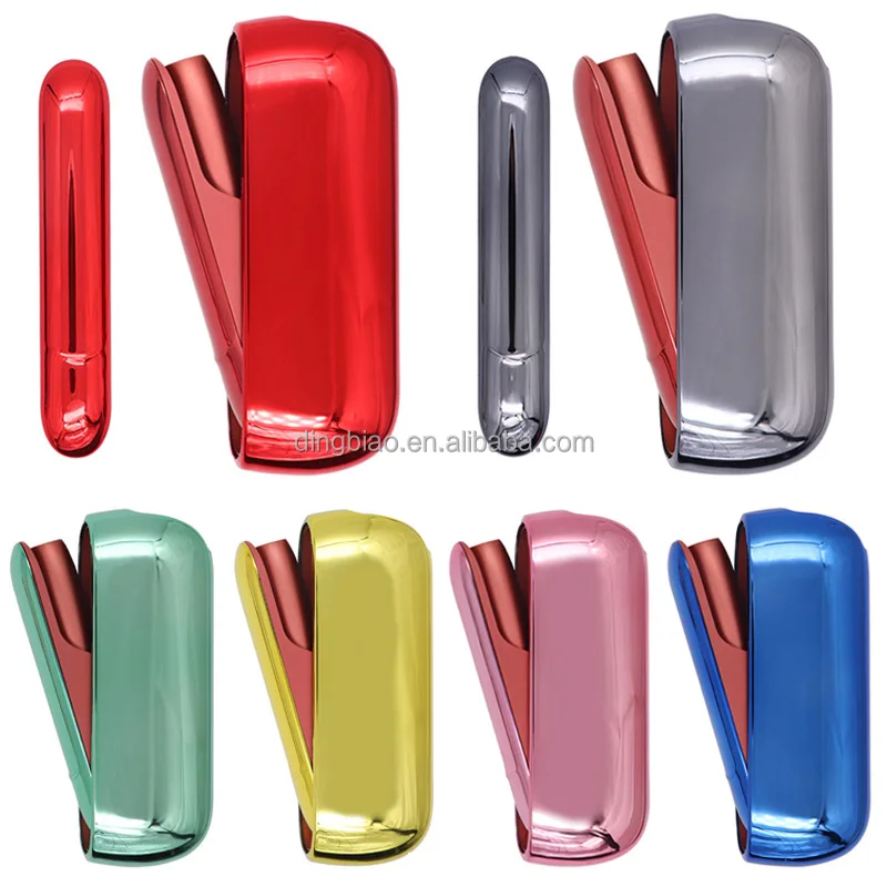 Fashion Smooth electroplate PC Case with Side Cover for IQOS 3.0 Duo Carrying Case