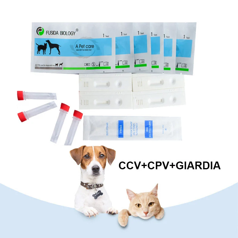 Veterinary And Pet Cpv Ccv Gia Test Kit 3 Way Cpv Tests Kits For Dogs