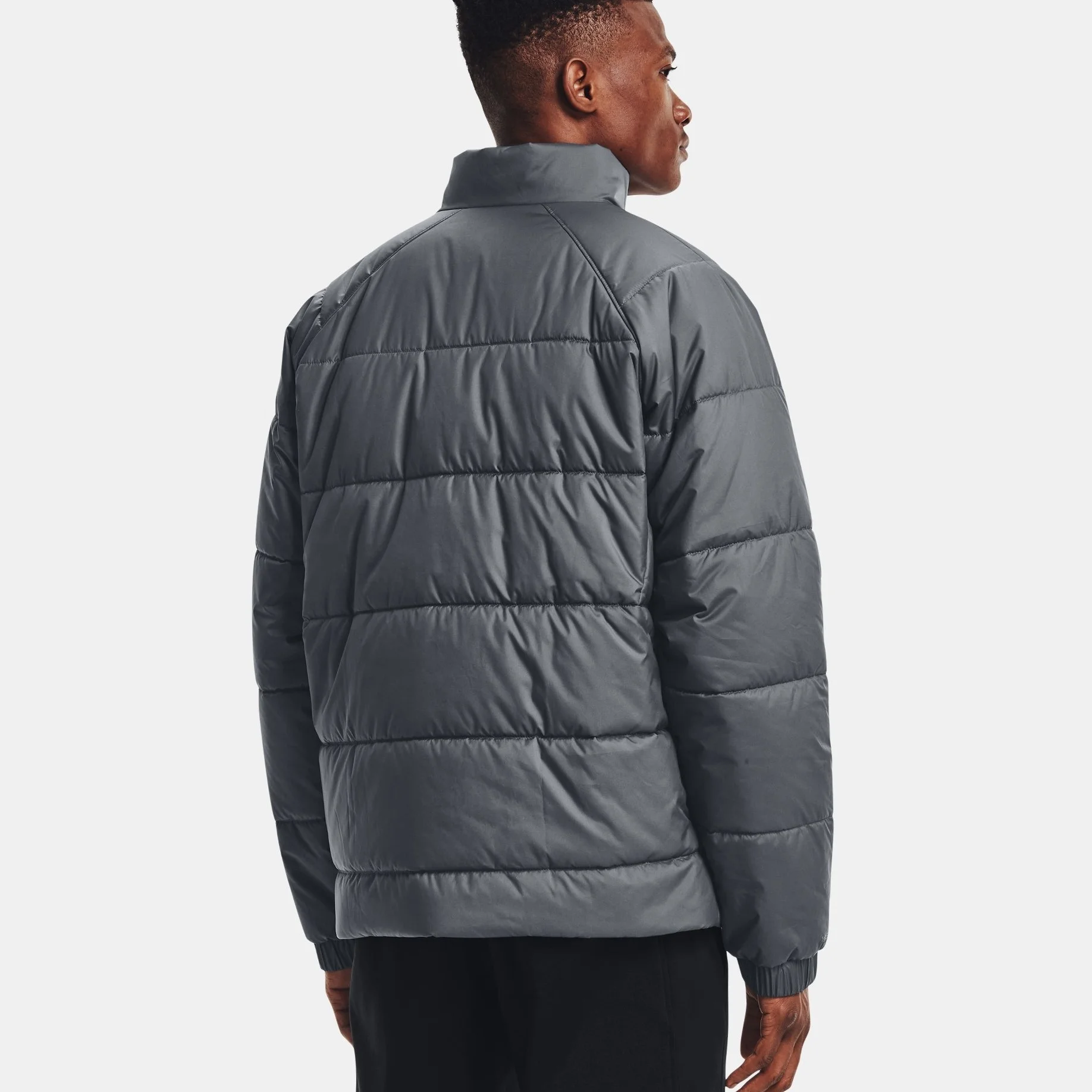 Wholesale clothing custom logo men luxury jackets work out casual waterproof full zipper puffer jacket for men winter