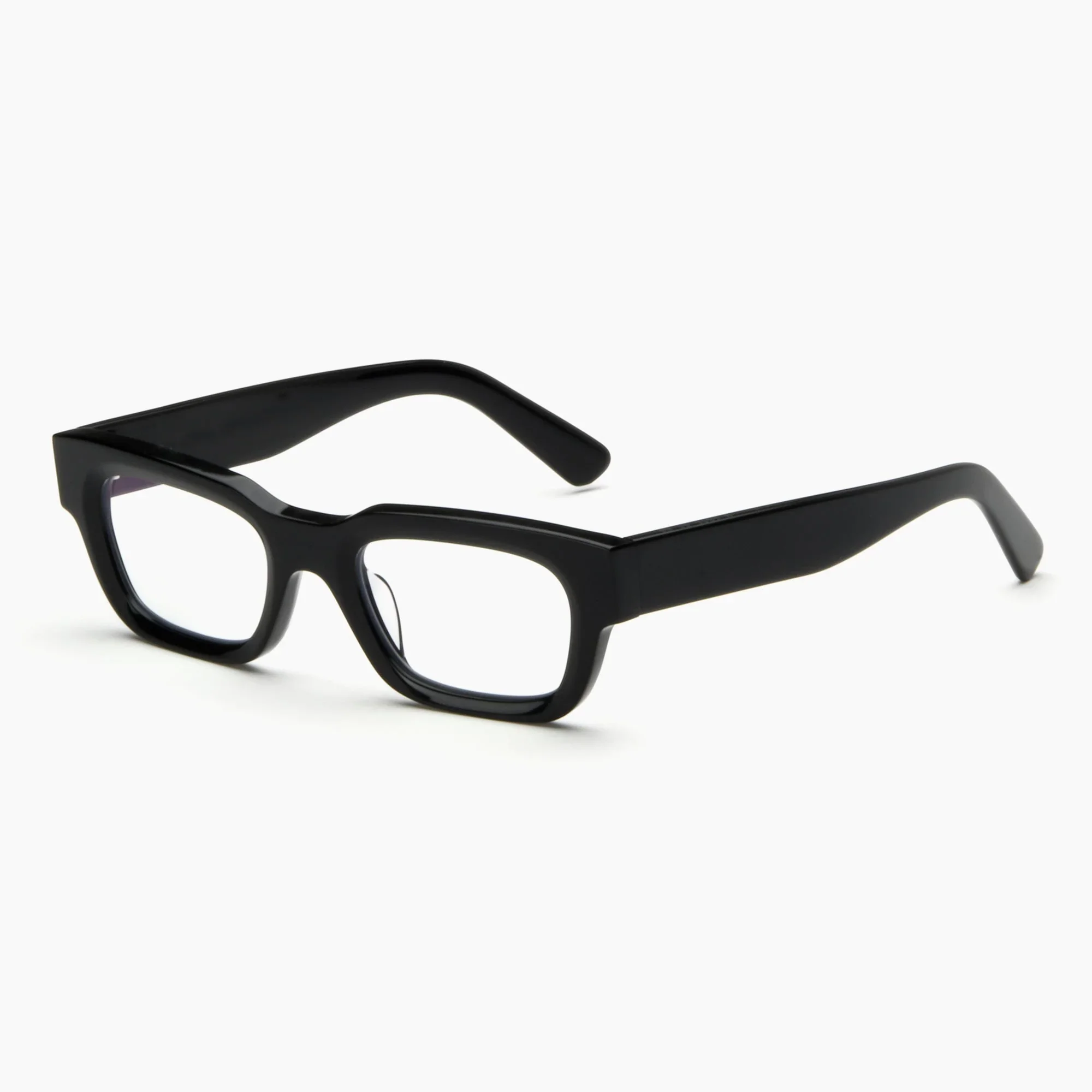 New Fashion Eyeglasses Frame Thick Acetate Glasses High Quality Type Europe and American Style Eyewear Frames Custom Lens