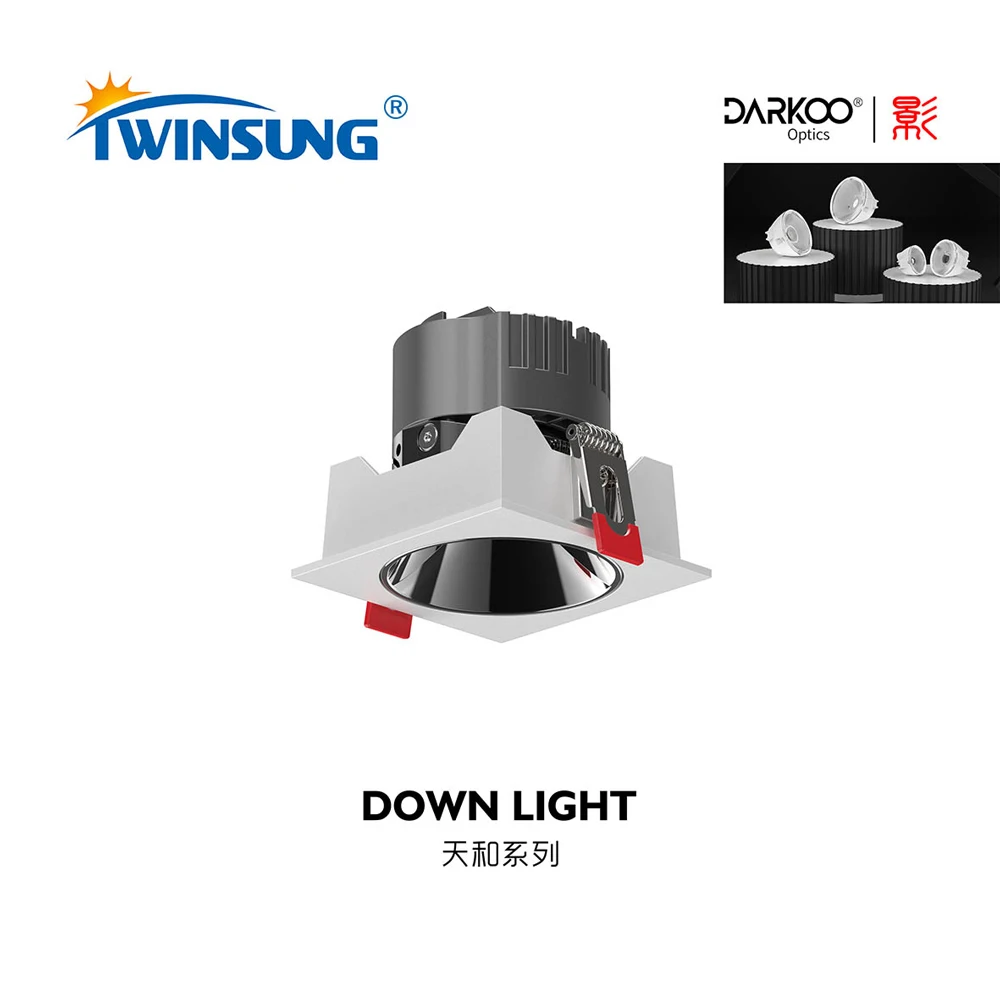 Energy Saving Led Spotlight Cob Lighting Square Shape Led Ceiling Light Module Downlight For Home Hotel