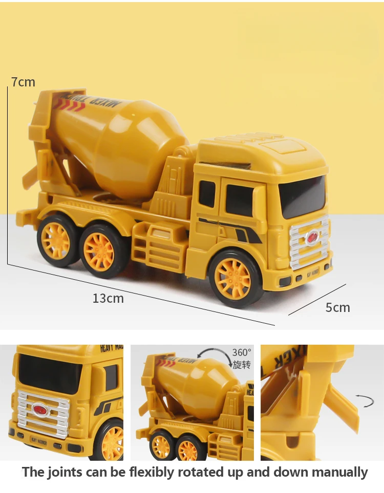 OEM wholesale 3d model printing service Plastic Small Toy Car Cartoon Mini Inertial Return Force Car For Gift Kids Toys