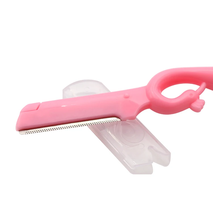 Beauty twin eyebrow blades disposable safety trimmer razor