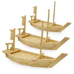 Hensin Tray Organic Bamboo Wood Bamboo Factory Price High Quality Boat Plate Sushi Boat Wooden Sushi Boat For Sushi