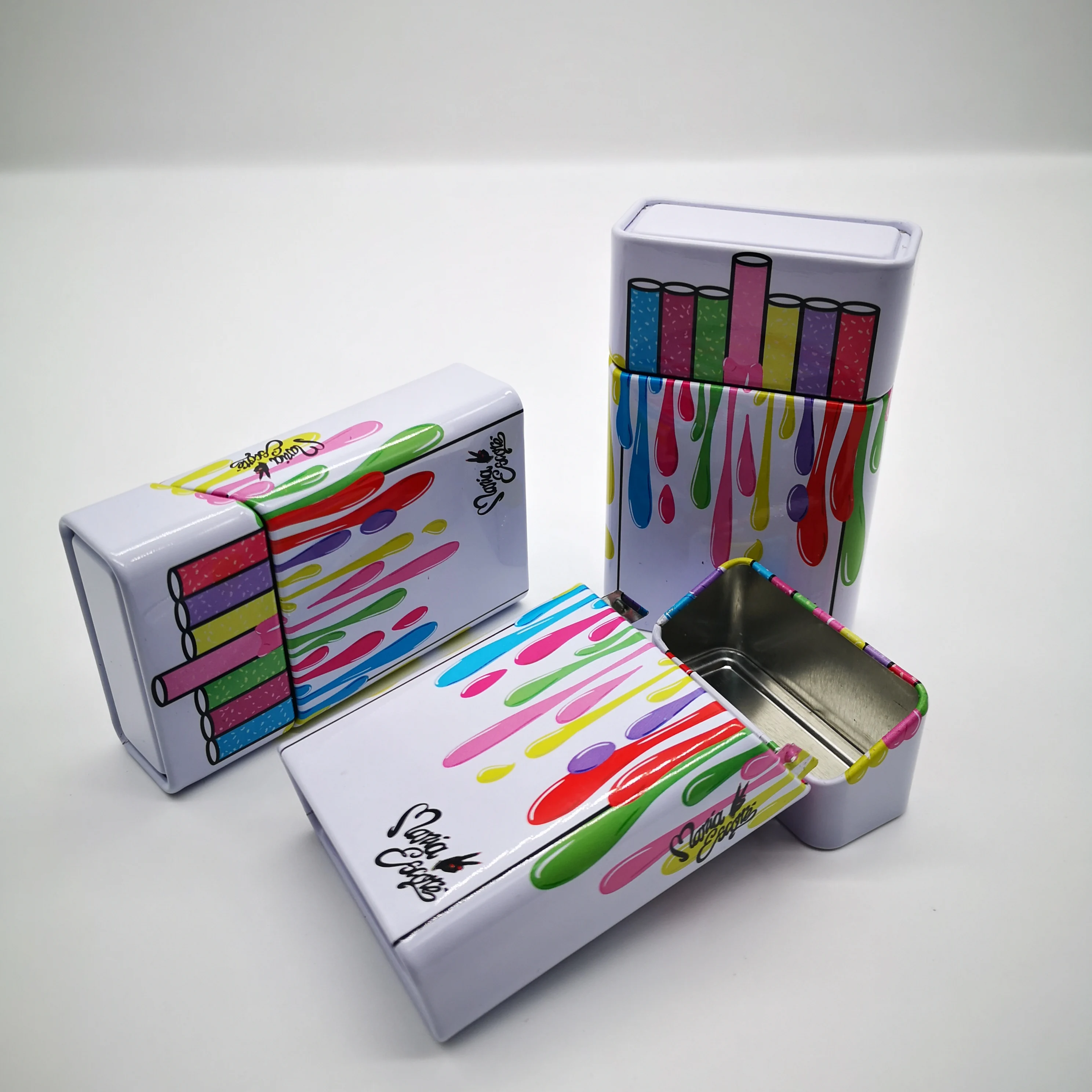 
10 and 20 cigarette packaging tin box cigarette tin case 