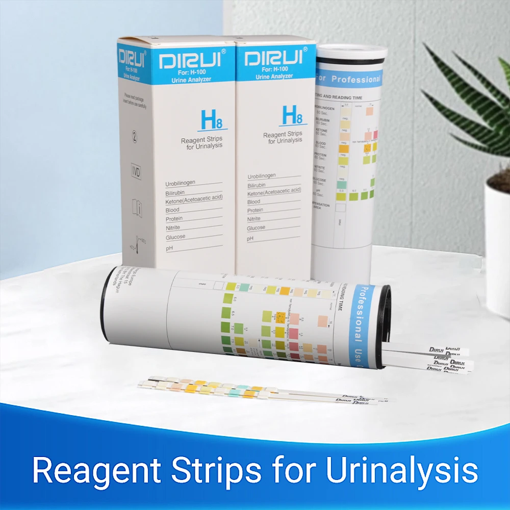 Easy To Operate 8 Pameters Urine Test Strips Urinalysis Medical Urine Test Strips Rapid Test Kits