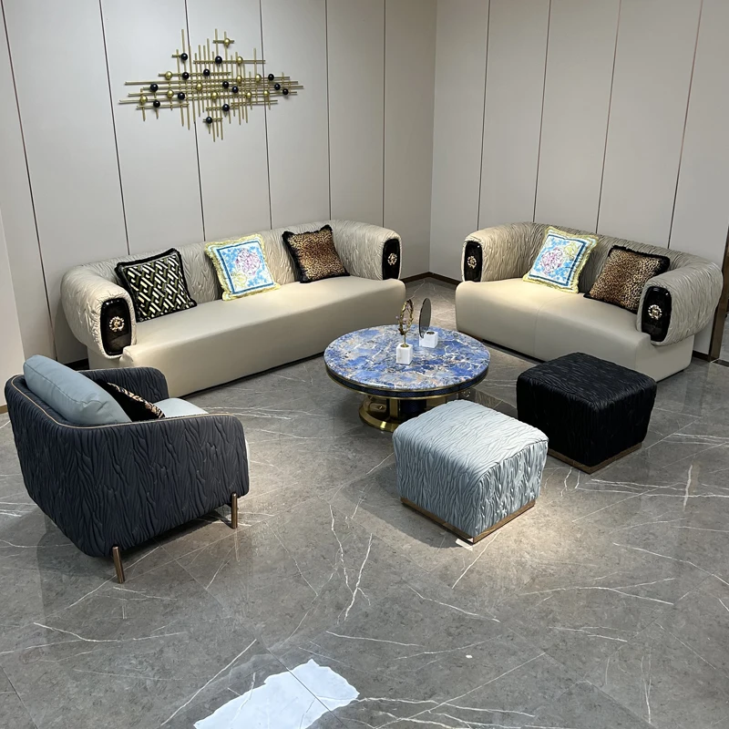 Minimalist High-End Fabric Sofa Luxury Design Couch for Villa Living Room Sofas Home Furniture