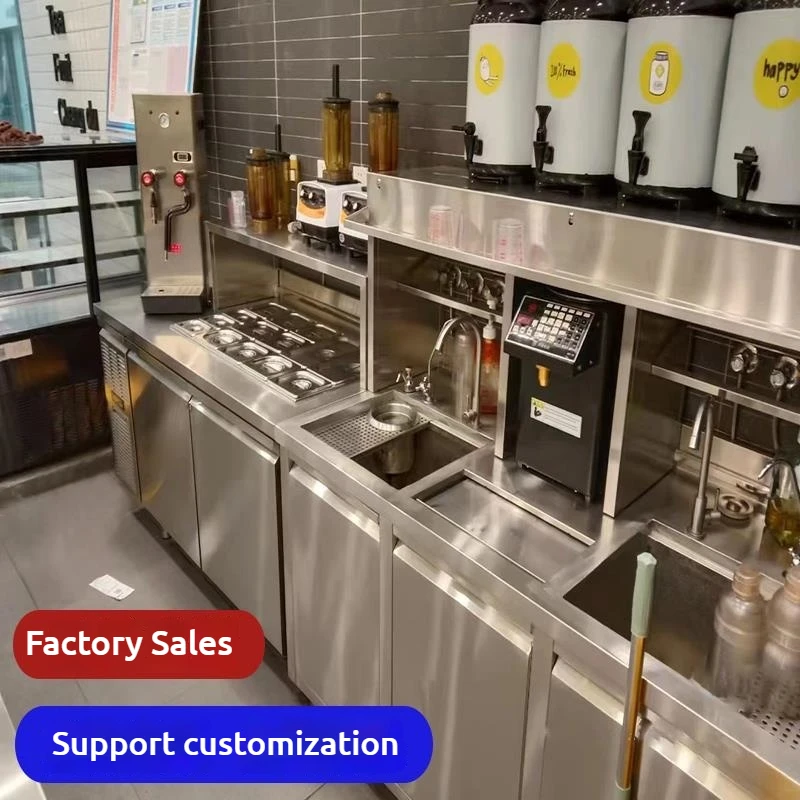 Commercial New Design Bubble Tea Bar Counter Full Boba Tea Machine Set for Restaurant and Food Shop Milk Tea Application