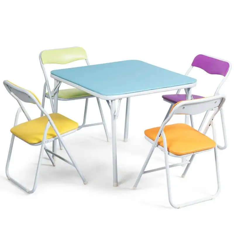 Wholesale Kids Activity Table Chair Set Daycare Preschool Folding Table Kindergarten Portable Table Chair for Toddle Children