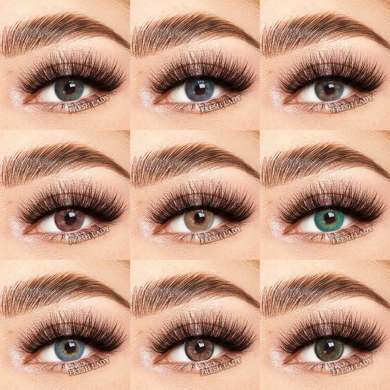 2022 Liangguo Fresh Lady New Series Euphoria Gray Illusion Wholesale Fashion Eye Colored Contact Lenses Lentes de Contacto