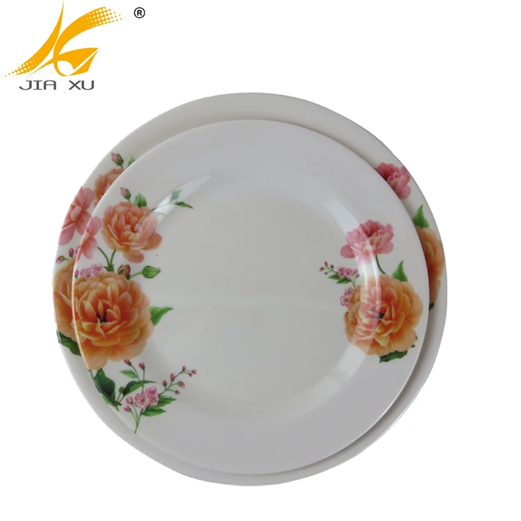 
melamine dinnerware set customized design 4C CMYK printing factory price 