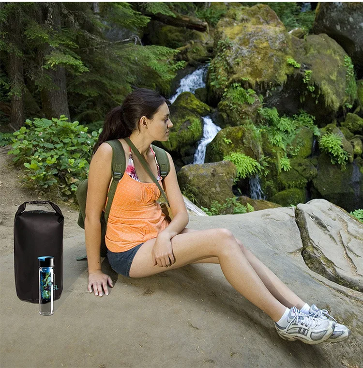 Mile Outdoor  Customized Camping Hiking 5L 10L 20L 30L PVC Sports Waterproof Dry Bag Lightweight for Floating Boating Travel