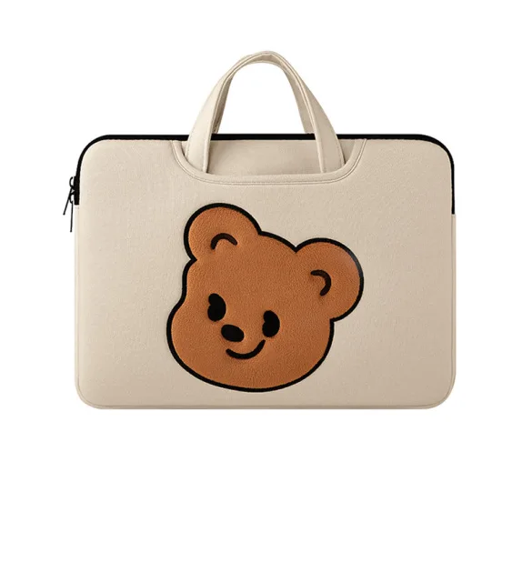 Japanese and Korean computer bag cute cartoon embroidery 13.3 inch 14 inch 15.6 inch  laptop bag for women