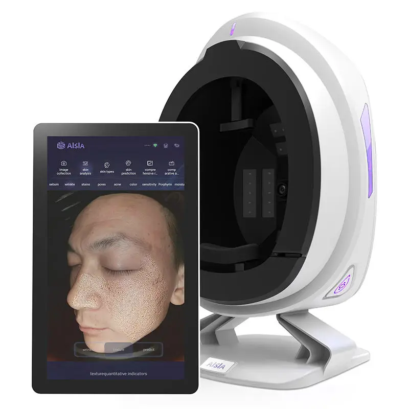 Digital 3d AI  Mirror Intelligent Skin Test Analyzer 36 Million HD Camera Facial Scan Device Face Scanner Skin Analyzer Machine