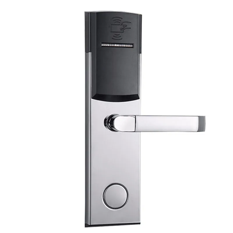 stainless steel electronic smart card key RFID access control hotel door lock