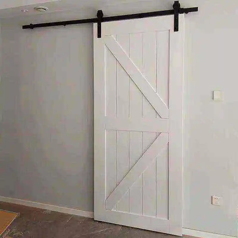 Lyroe China Manufactured Wood Barn Door Soundproof Interior Sliding Door