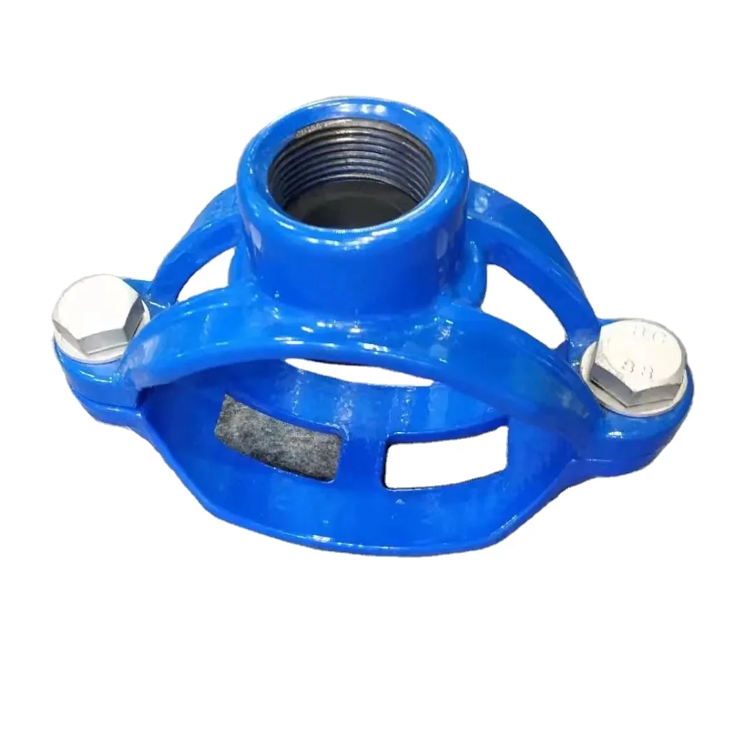 Cast Iron DN100 tapping Saddles Service Saddle for Steel Pipe