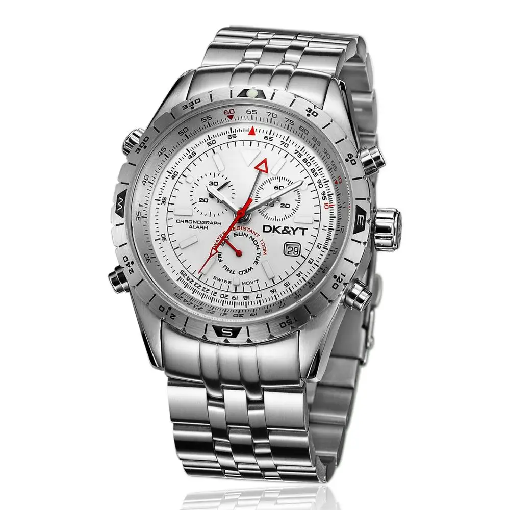 Custom Pilot Watch Mens Classic Luminous Wrist Watch reloj para hombre saat erkek relojes de cuarzo custom watch