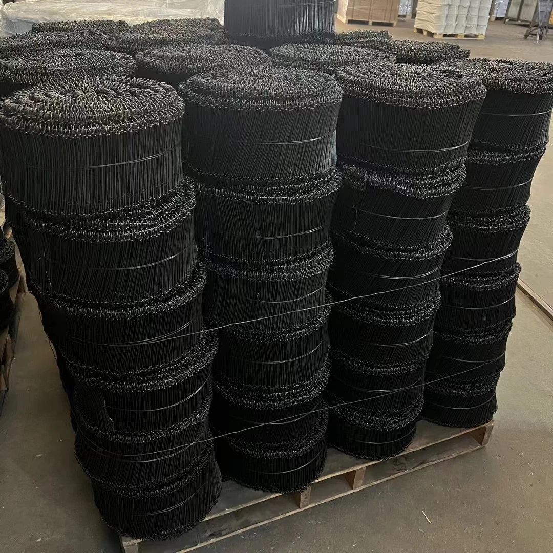Factory price 150-180mm  black annealed wire galvanized wire tie single or double loop tie wire