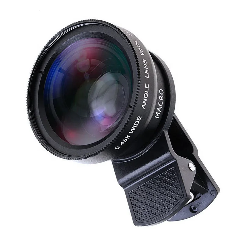 OEM Mobile micro Lens 37MM 0.45X Clip Mobile Phone Camera Lenses Close Up Macro Filters For iphone Camera Lenses