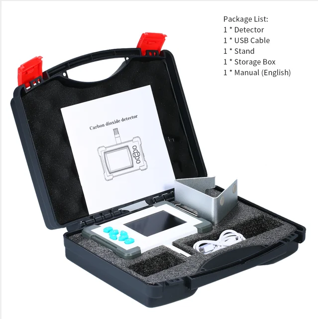 2021 Desktop carbon dioxide air detector Greenhouse co2 monitor tester analyzer gas analyzer meter Netherlands Germany Spain