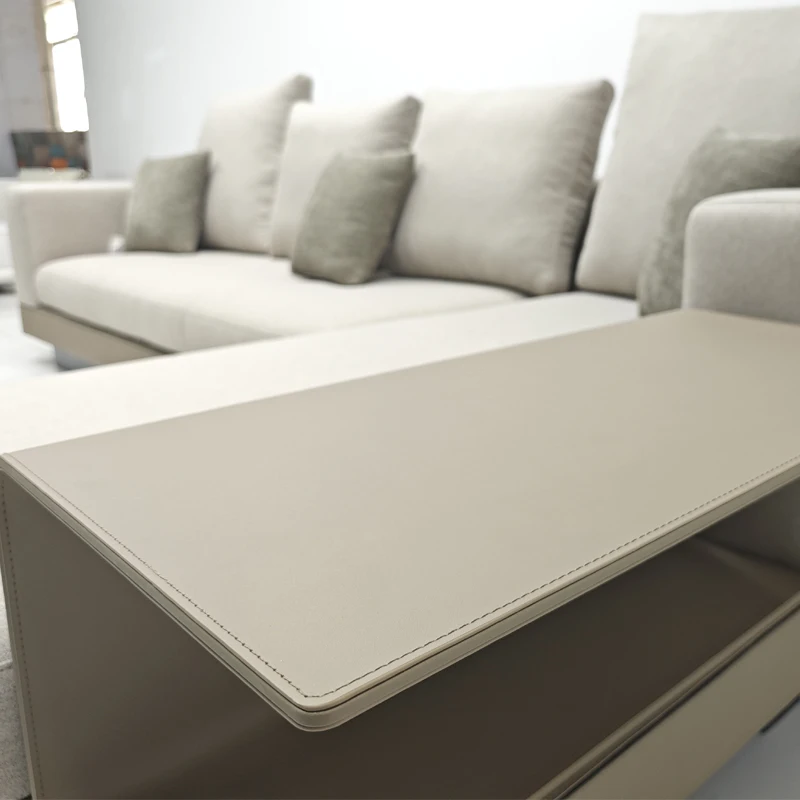 Brand New minimalist fabric sofa simple modern living room straight row imported cotton and linen sofa combination furniture