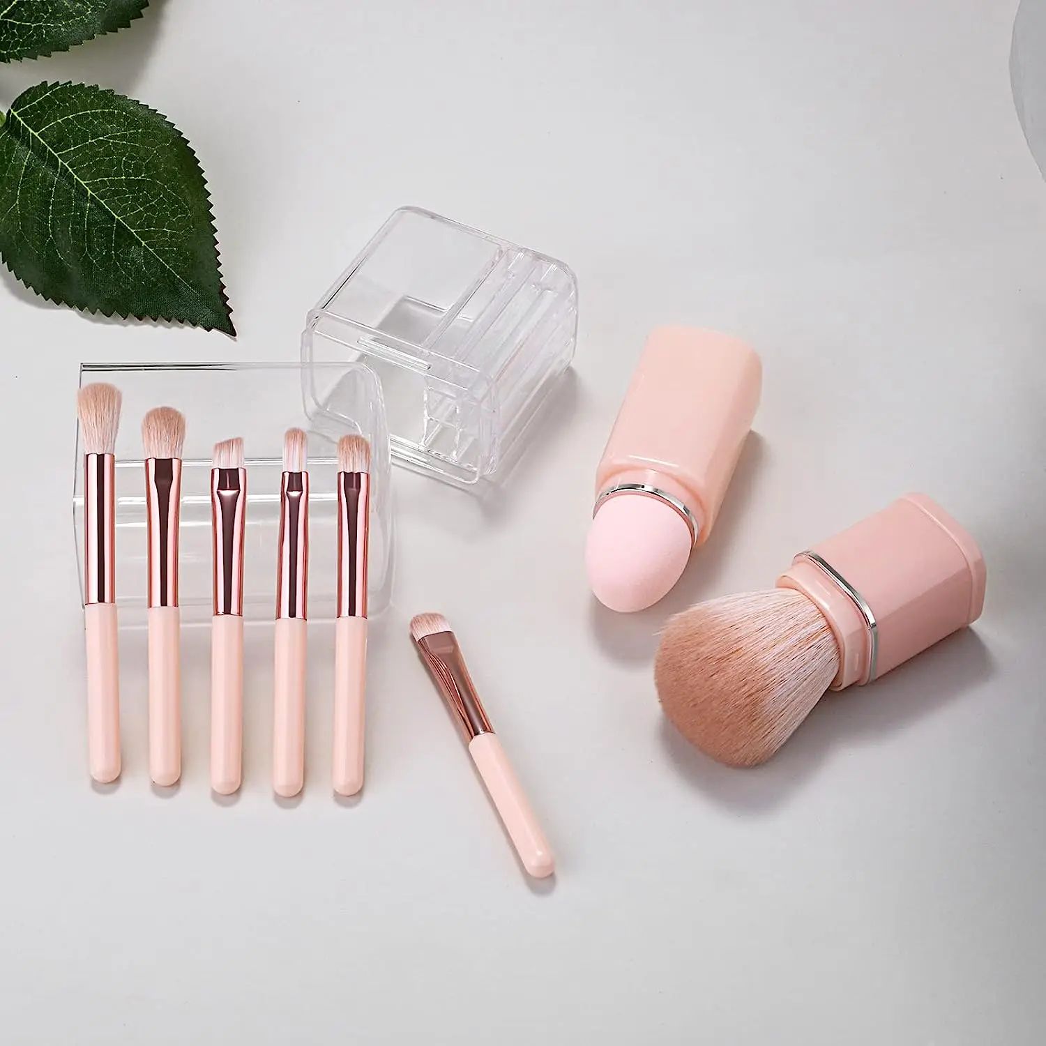 Custom Logo 8 In 1 Makeup Foundation Brush Set Wooden Brushes Makeup Set Brochas De Maquillaje Make Up Brush Set