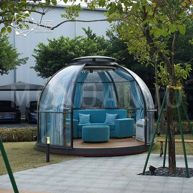 Transparent Waterproof Skylight PC Clear Geodesic Dome House Tent for Sale