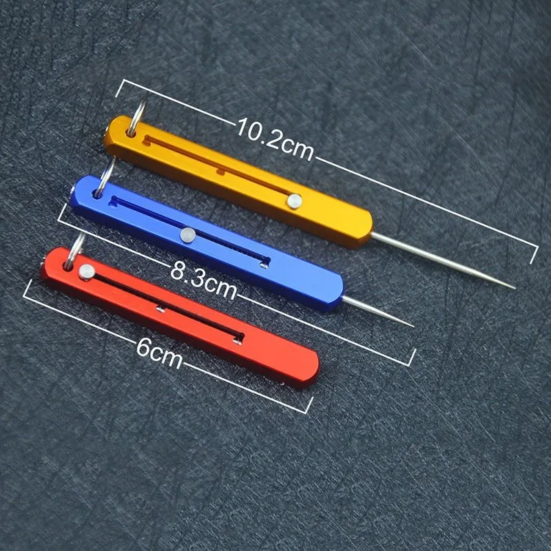 Retractable Titanium Toothpick Reusable Keychain Multi-functional Metal Toothpicks