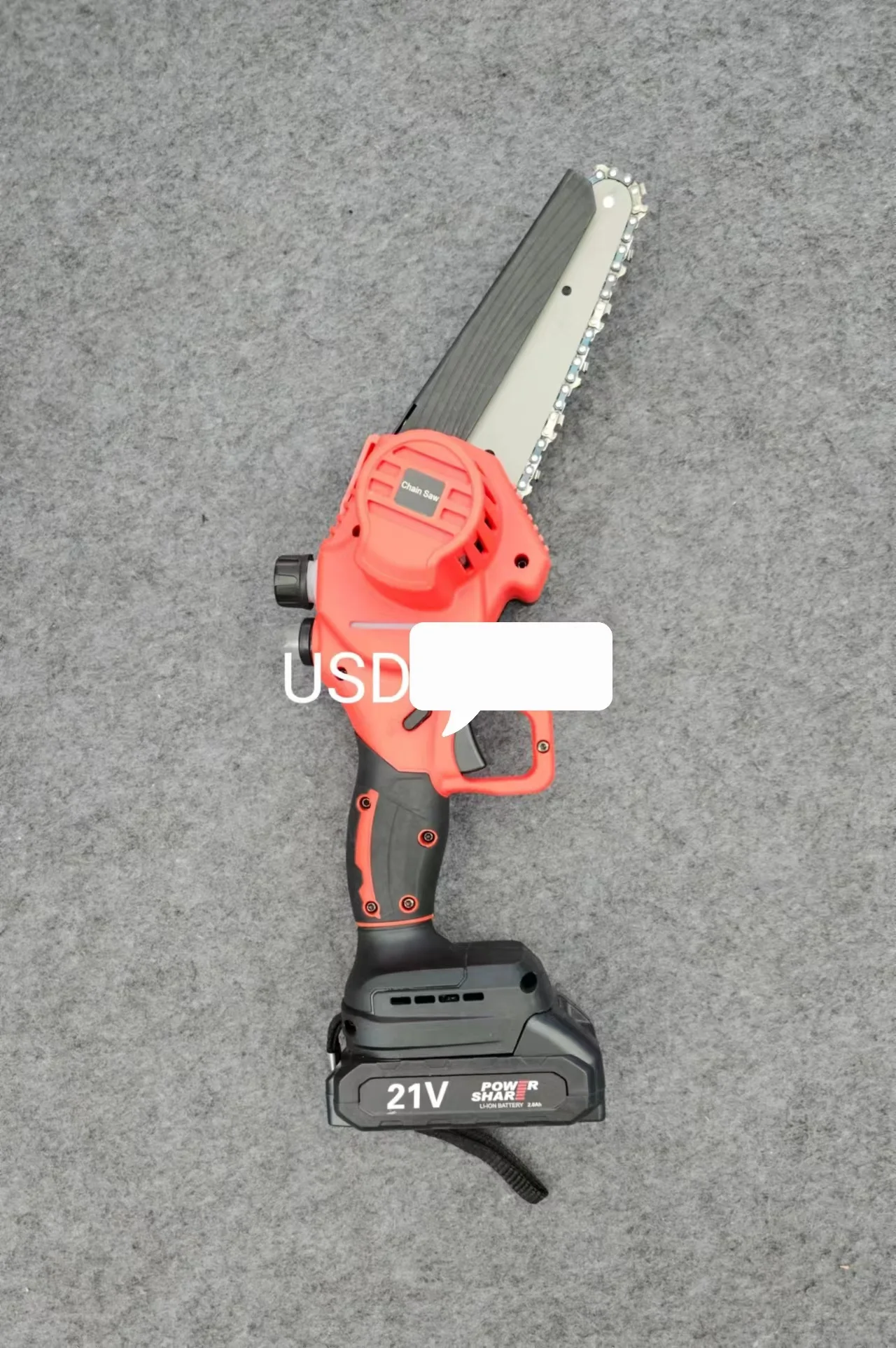 Mini Chainsaw 6-Inch Cordless with 2 Battery - 21V Handheld Electric Small Power Chain Saws Battery Operated with 2 Chains