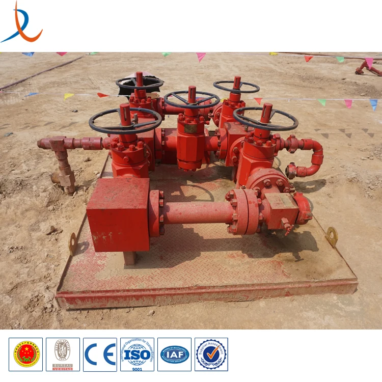 API 16C 10000psi 4 1/16  8 manual valves Choke Manifold And Kill Manifold