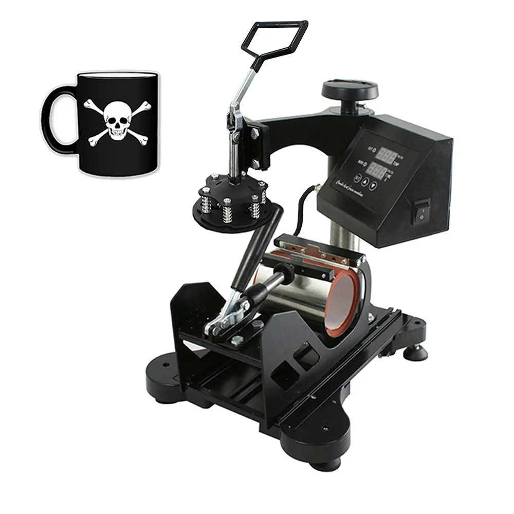 5 IN 1 Combo Portable Flat Mini Easy Press Heat Transfer Machine mug printing machine Heat Press Machines