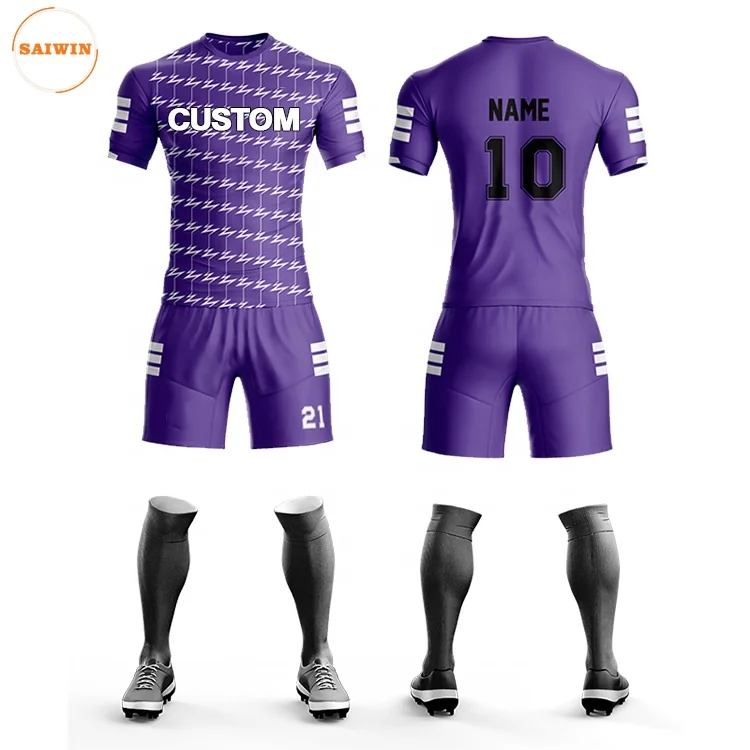 23/24 All Men Kids Soccer Jersey Uniforms Set Home Away Football Kit Shirts Custom Logo Football Soccer Jersey Wear