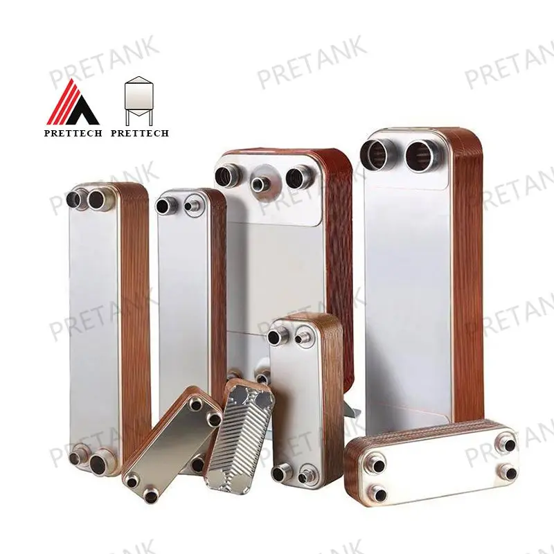 1HP Brazed Plate Heat Exchanger For HVAC Heat Pump Evaporator