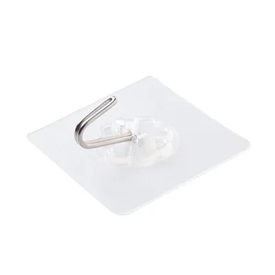 D572 Strong Adhesive Door Wall Hanger Hooks Suction Heavy Load Wall Storage Sucker Kitchen Bathroom Transparent Wall Hook